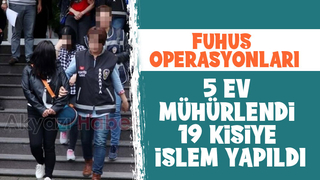 Sakarya'da fuhuş operasyonları: 19 kişiye işlem yapıldı
