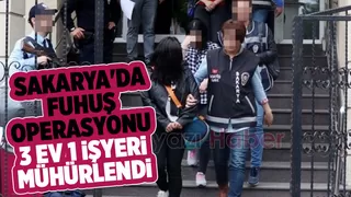 Sakarya'da fuhuş operasyonu
