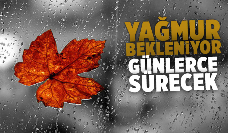 Sakarya'da hafta boyunca yağış bekleniyor