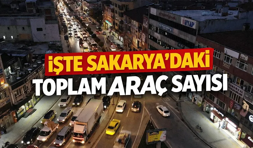 Sakarya'da hangi araçtan ne kadar var? İşte son rakamlar