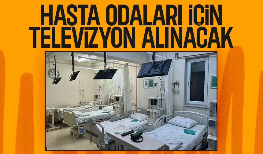 Sakarya'da hasta odaları için televizyon alınıyor