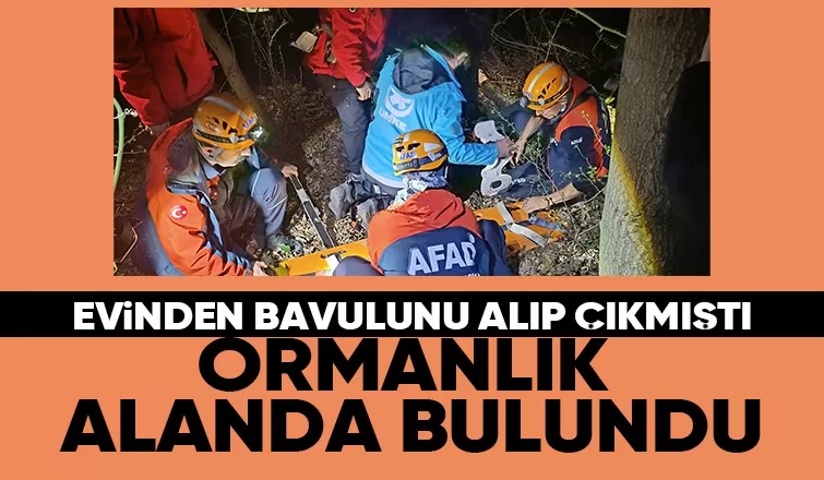 Sakarya'da hastanelerde aranmıştı, ormanda bulundu