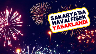 Sakarya'da havai fişekli kutlama artık yasak