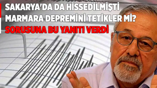 Sakarya'da hissedilen depreme ilişkin açıklama