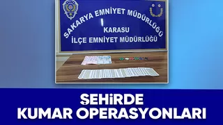 Sakarya'da iki ilçede kumar baskını