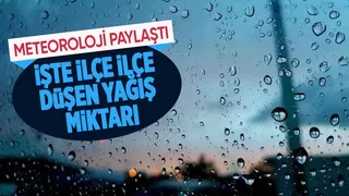 Sakarya'da ilçe ilçe düşen yağış miktarı