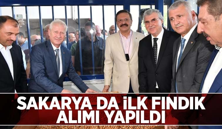 Sakarya'da ilk fındık alımı törenle yapıldı