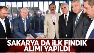 Sakarya'da ilk fındık alımı törenle yapıldı