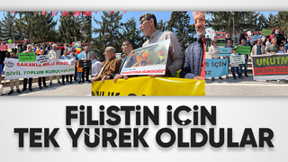 Sakarya'da İsrail'in Gazze'ye yönelik saldırıları protesto edildi