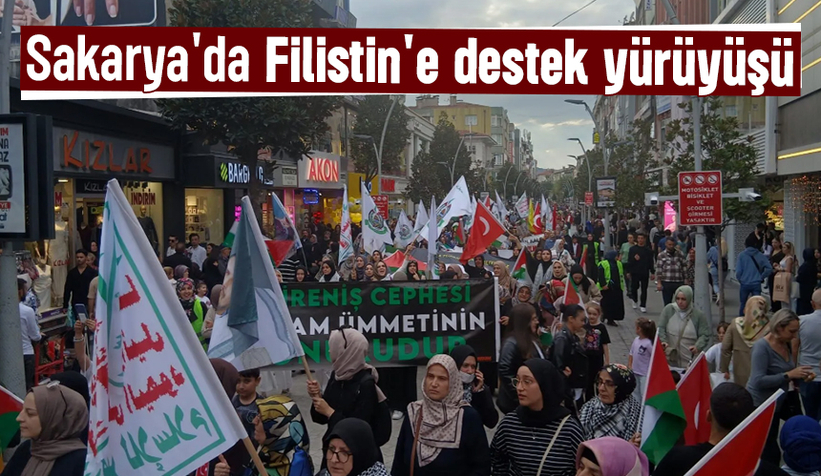 Sakarya'da İsrail protestosu