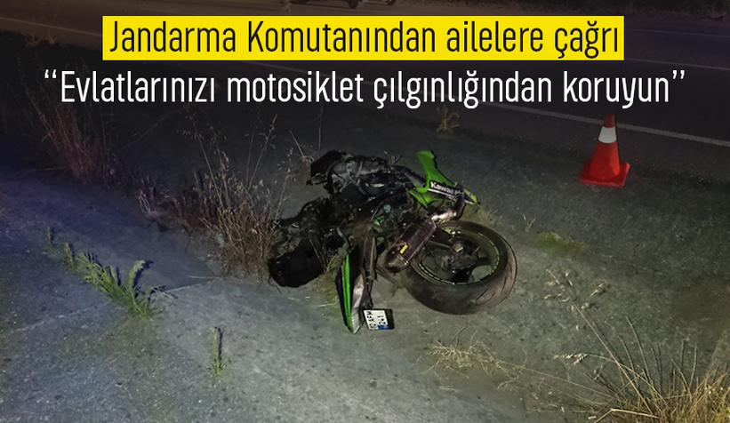 Sakarya'da jandarmadan ailelere motosiklet uyarısı
