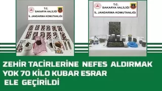 Sakarya'da jandarmadan büyük uyuşturucu operasyonu