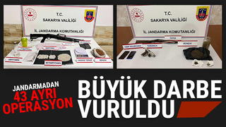 Sakarya'da jandarmadan uyuşturucu operasyonları