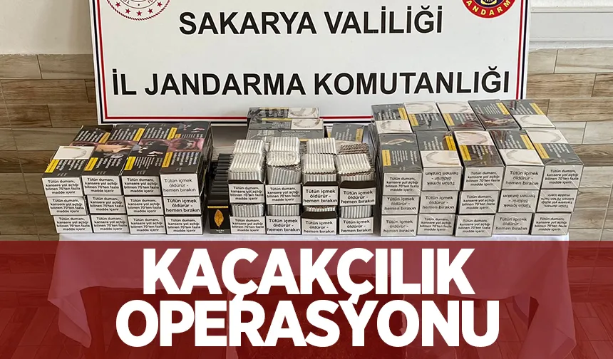 Sakarya'da kaçakçılık operasyonu