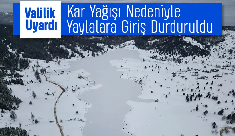 Sakarya'da kar nedeniyle yaylalara girişlere yasak