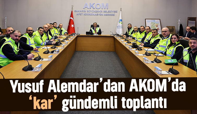 Sakarya'da kar toplantısı