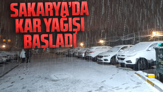 Sakarya'da kar yağışı başladı