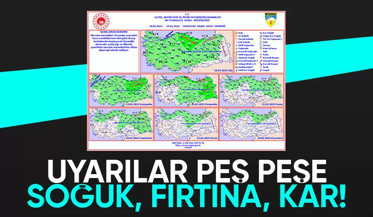 Sakarya'da kar yağışı için tarih verildi; Fırtına uyarısı yapıldı