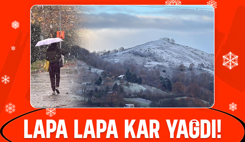Sakarya'da kar yağışı kendisini gösterdi