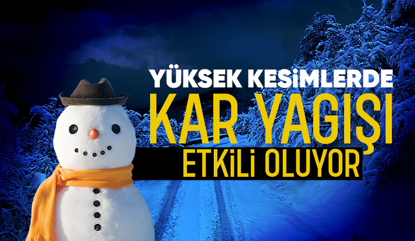 Sakarya'da kar yağışı
