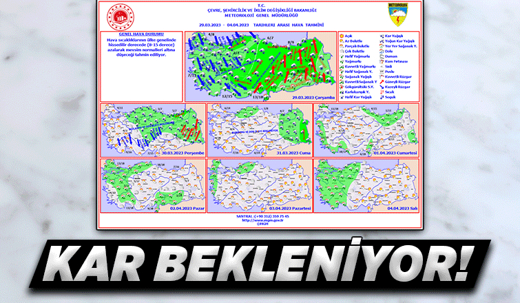 Sakarya'da karla karışık yağmur ve kar bekleniyor