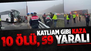 Sakarya'da katliam gibi kaza 10 ölü, 59 yaralı