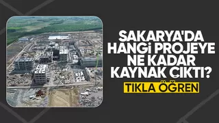 Sakarya'da kaynak tahsis edilen projeler