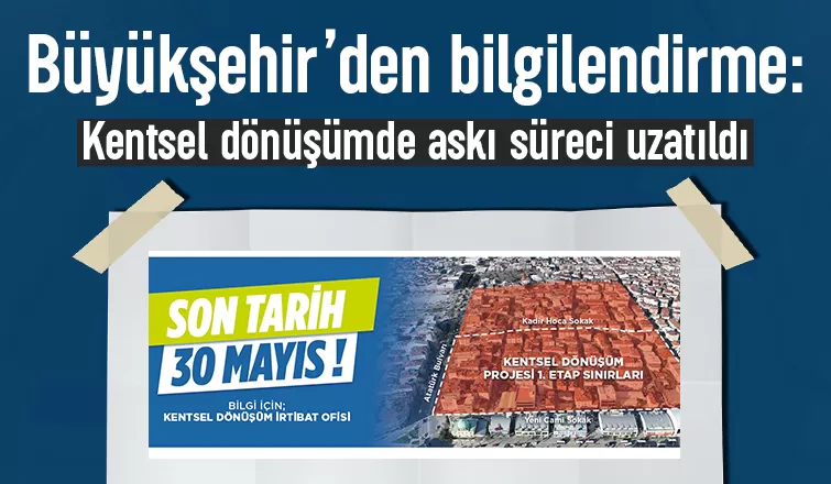 Sakarya'da kentsel dönüşümde askı süreci uzatıldı