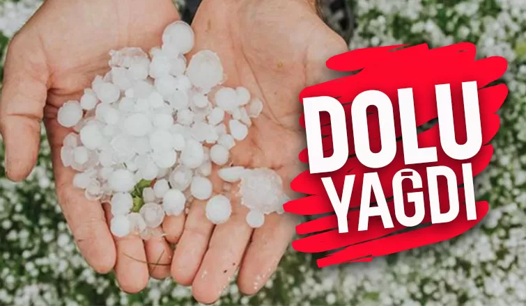 Sakarya da kısa süreli dolu yağdı
