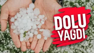 Sakarya da kısa süreli dolu yağdı