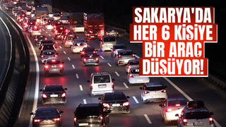 Sakarya'da kişi başına düşen araç sayısı açıklandı