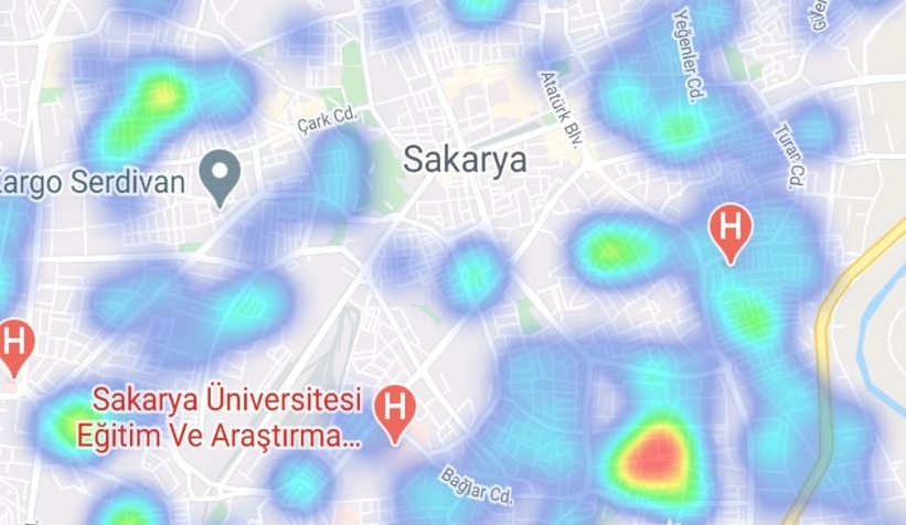 Sakarya'da korona haritasında dikkat çeken gelişme