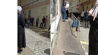 Sakarya'da korona test kuyruğu