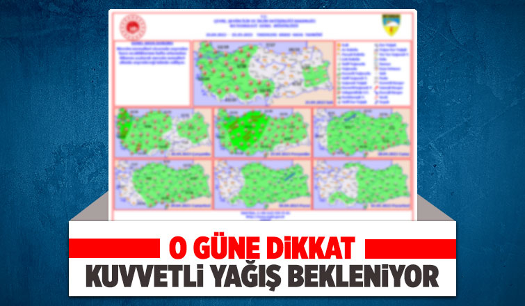 Sakarya'da kuvvetli yağış beklentisi