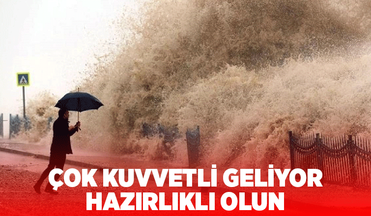 Sakarya'da kuvvetli yağış ve fırtına alarmı