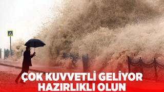 Sakarya'da kuvvetli yağış ve fırtına alarmı