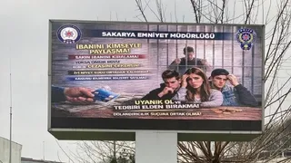Sakarya'da LED ekranlardan dolandırıcılık uyarısı