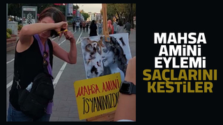 Sakarya'da Mahsa Amini eylemi; Saçlarını kestiler