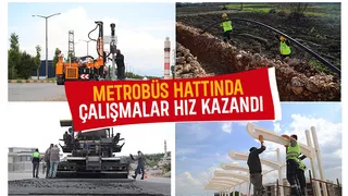 Sakarya da metrobüs hattında çalışmalar hızlandı