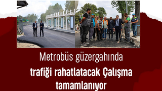 Sakarya'da metrobüs hattında yol genişletme tamamlanıyor