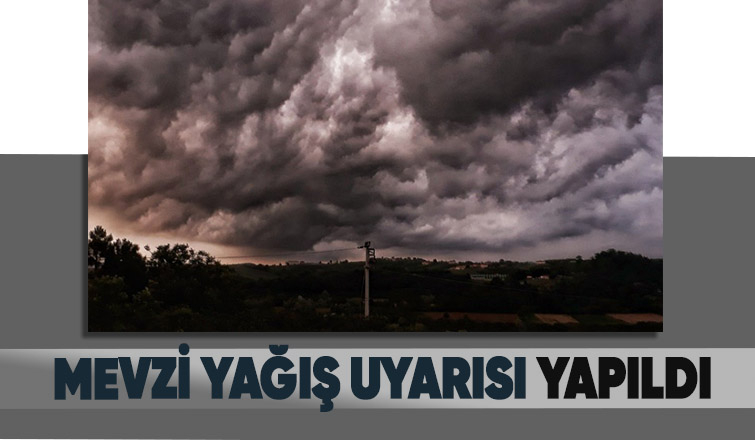 Sakarya'da mevzi yağış bekleniyor