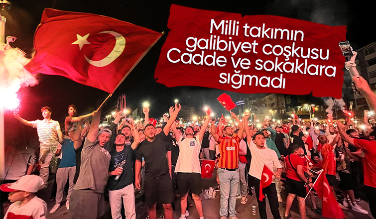 Sakarya'da Milli takımın galibiyet coşkusu