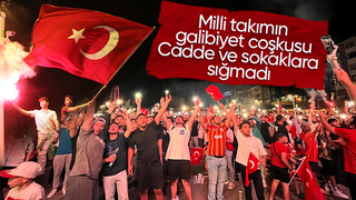 Sakarya'da Milli takımın galibiyet coşkusu