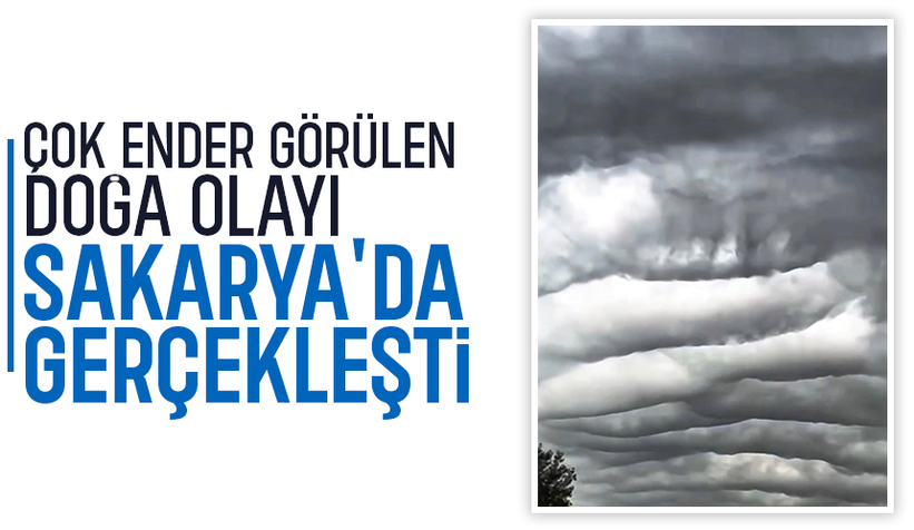 Sakarya'da nadir görülen doğa olayı