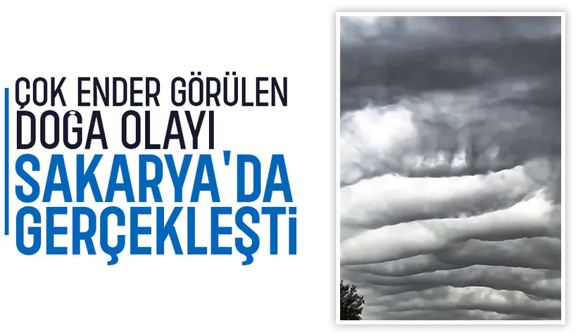Sakarya'da nadir görülen doğa olayı