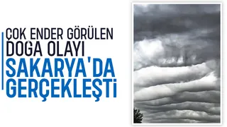 Sakarya'da nadir görülen doğa olayı