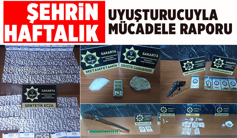 Sakarya'da narkotik operasyonları