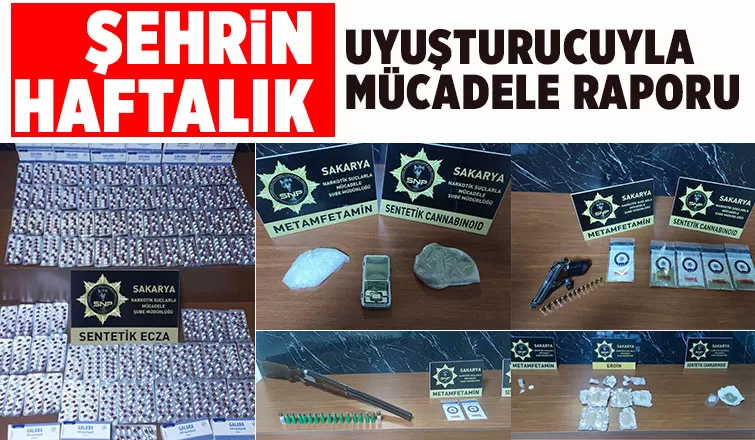 Sakarya'da narkotik operasyonları