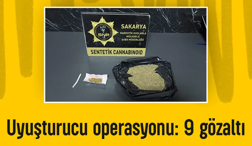 Sakarya'da narkotik operasyonu