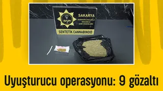 Sakarya'da narkotik operasyonu
